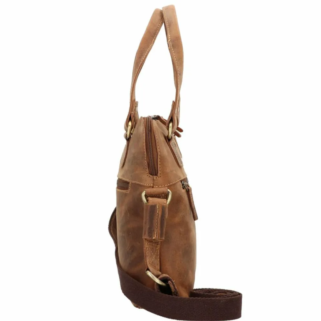 Greenburry Vintage Aktentasche Leder 37 cm Laptopfach