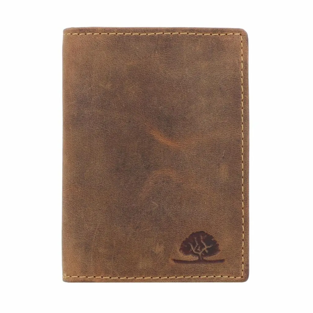 Clearance Greenburry Vintage Ausweisetui RFID Leder 9 cm braun
