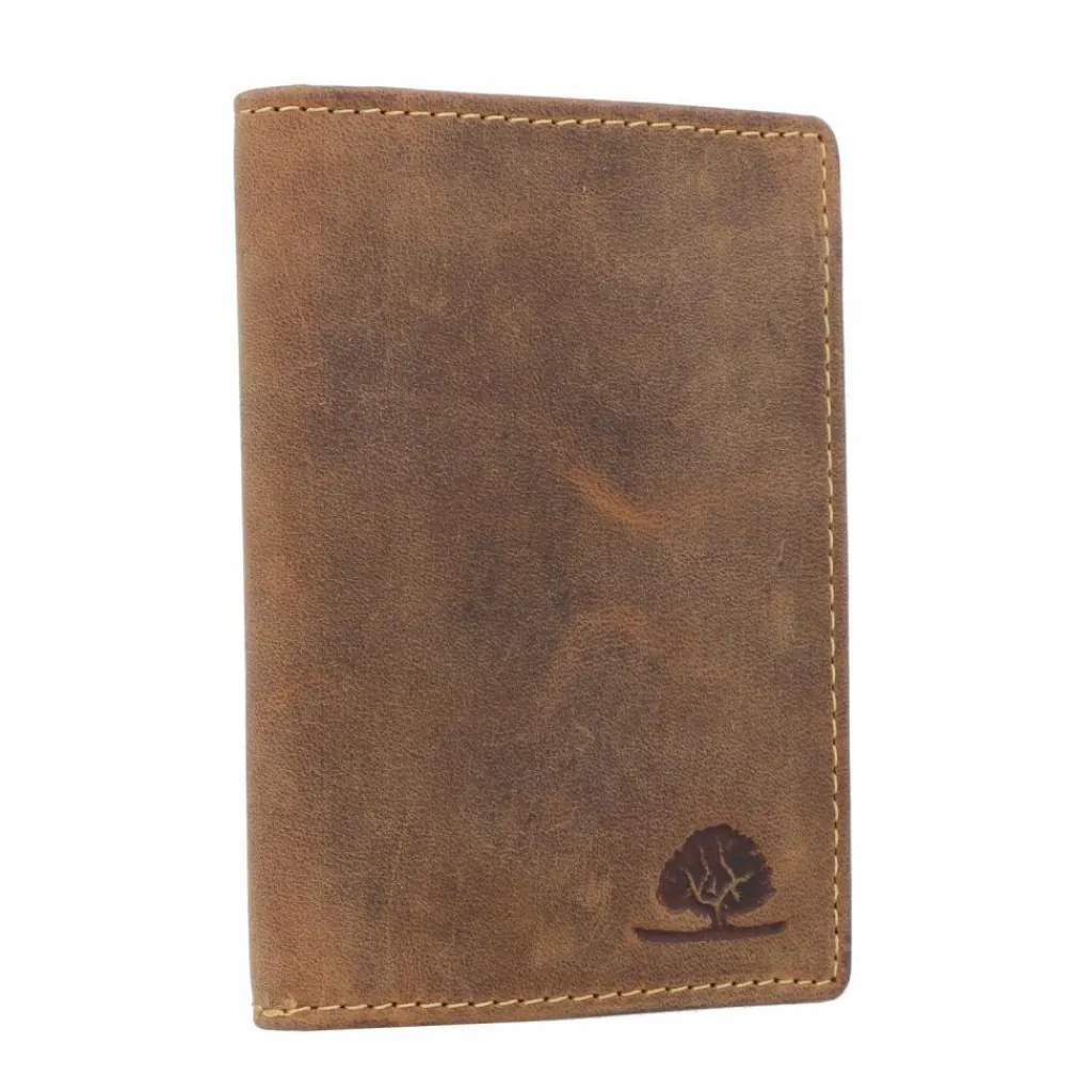 Clearance Greenburry Vintage Ausweisetui RFID Leder 9 cm braun