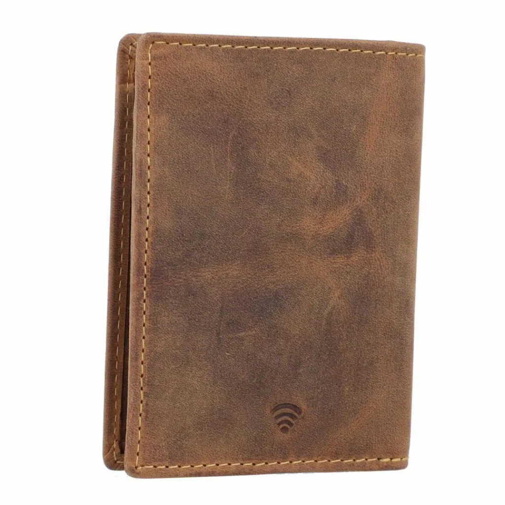 Clearance Greenburry Vintage Ausweisetui RFID Leder 9 cm braun