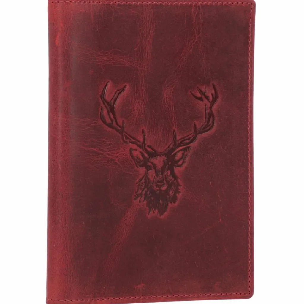 Greenburry Ausweisetuis<Vintage Ausweisetui Leder 12.5 cm rusty red