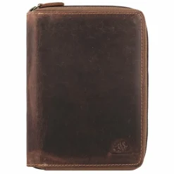Greenburry Ausweisetuis<Vintage Ausweisetui Leder 9.5 cm brown