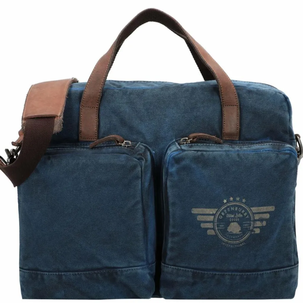 Greenburry Flugumhänger<Vintage Aviator Flugumhänger 45 cm Laptopfach blue