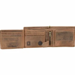 Greenburry Herrengeldbörsen Querformat<Vintage Bike Geldbörse Leder 12 cm braun