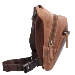 Outlet Greenburry Vintage Biker Gürteltasche Leder 20 cm brown