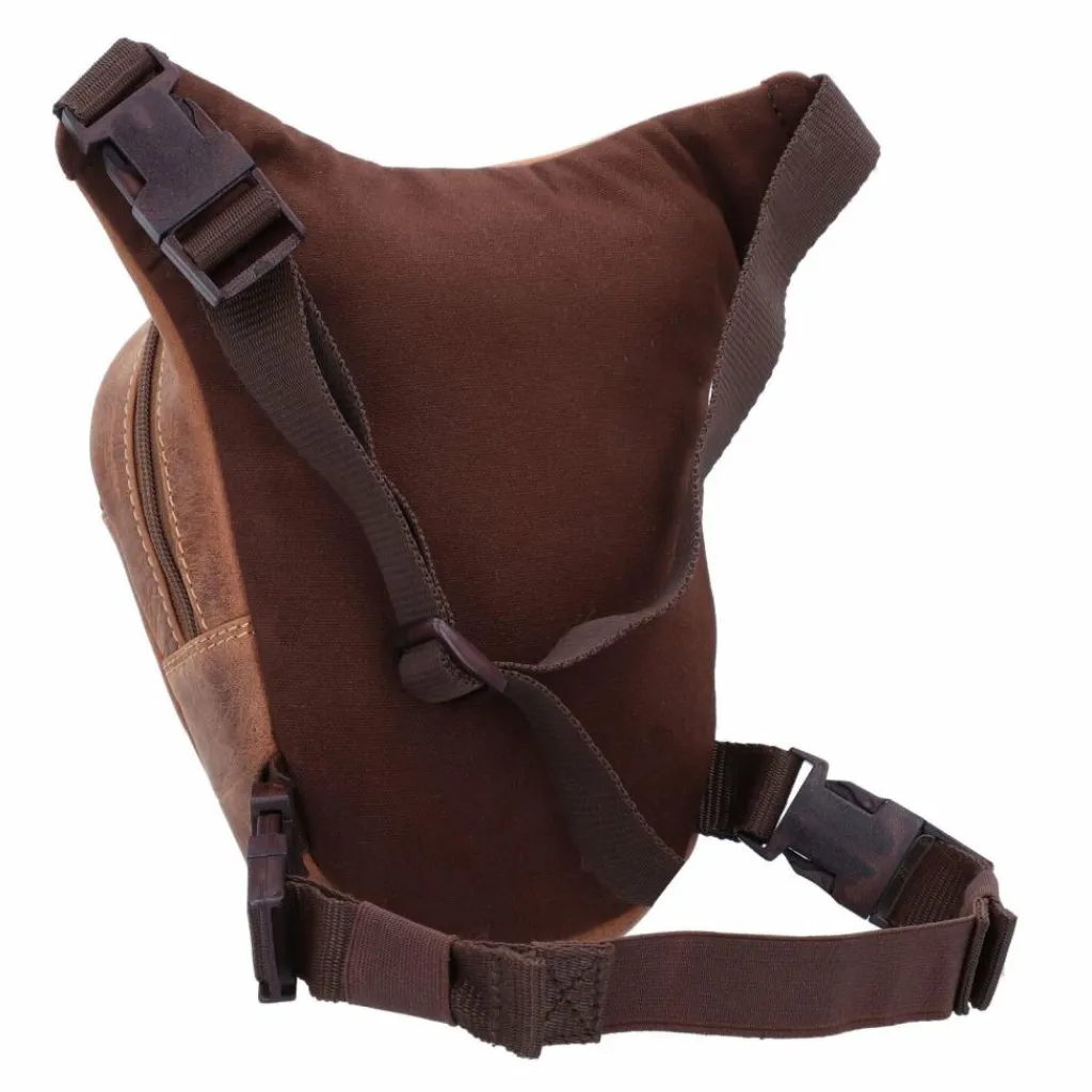 Outlet Greenburry Vintage Biker Gürteltasche Leder 20 cm brown