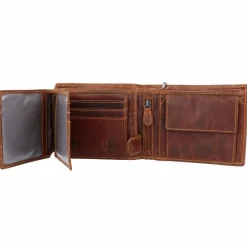 Herren Greenburry Vintage Cafe-Racer Geldbörse RFID Leder 12 cm