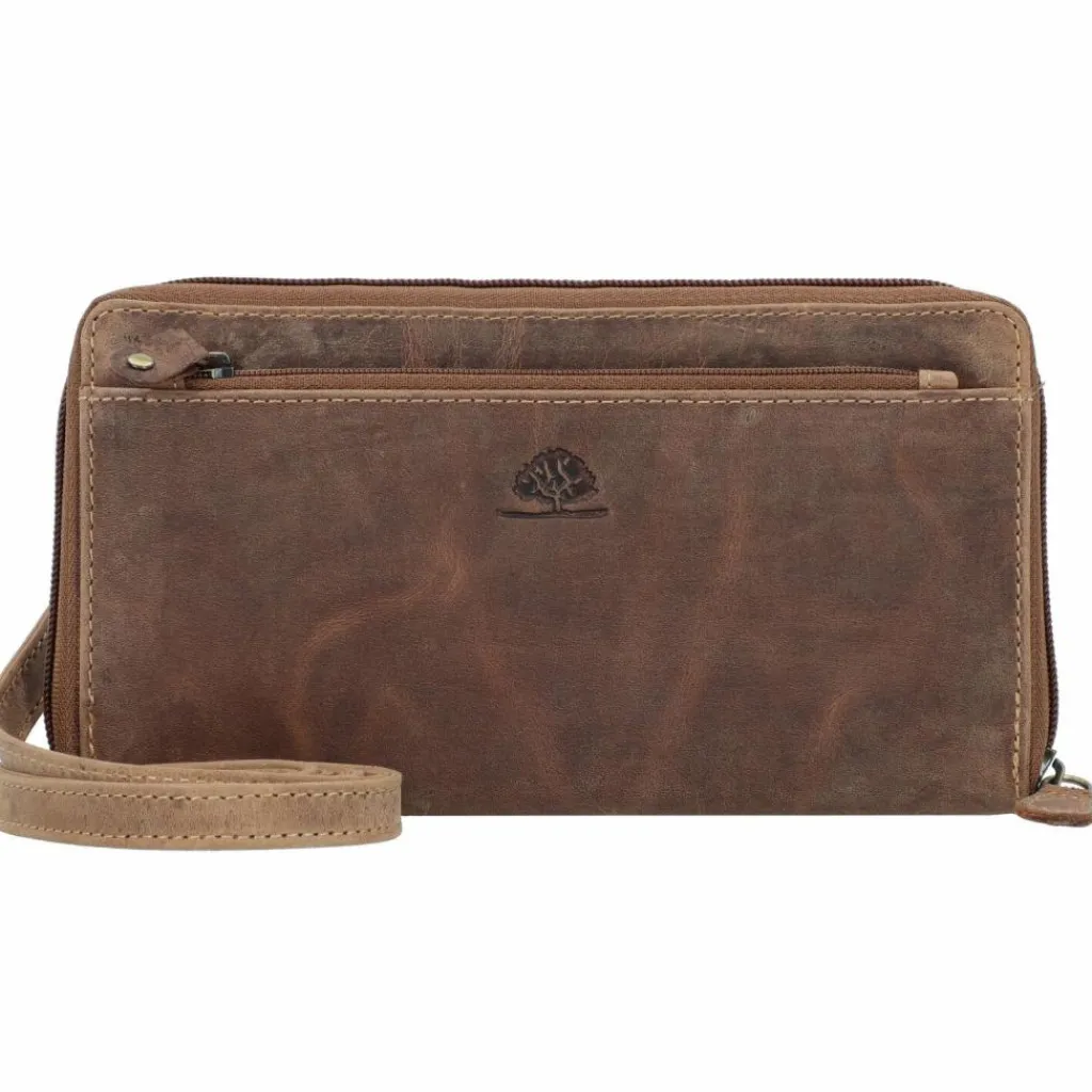 Greenburry Abendtaschen & Clutches<Vintage Clutch Geldbörse RFID Schutz Leder 21 cm brown