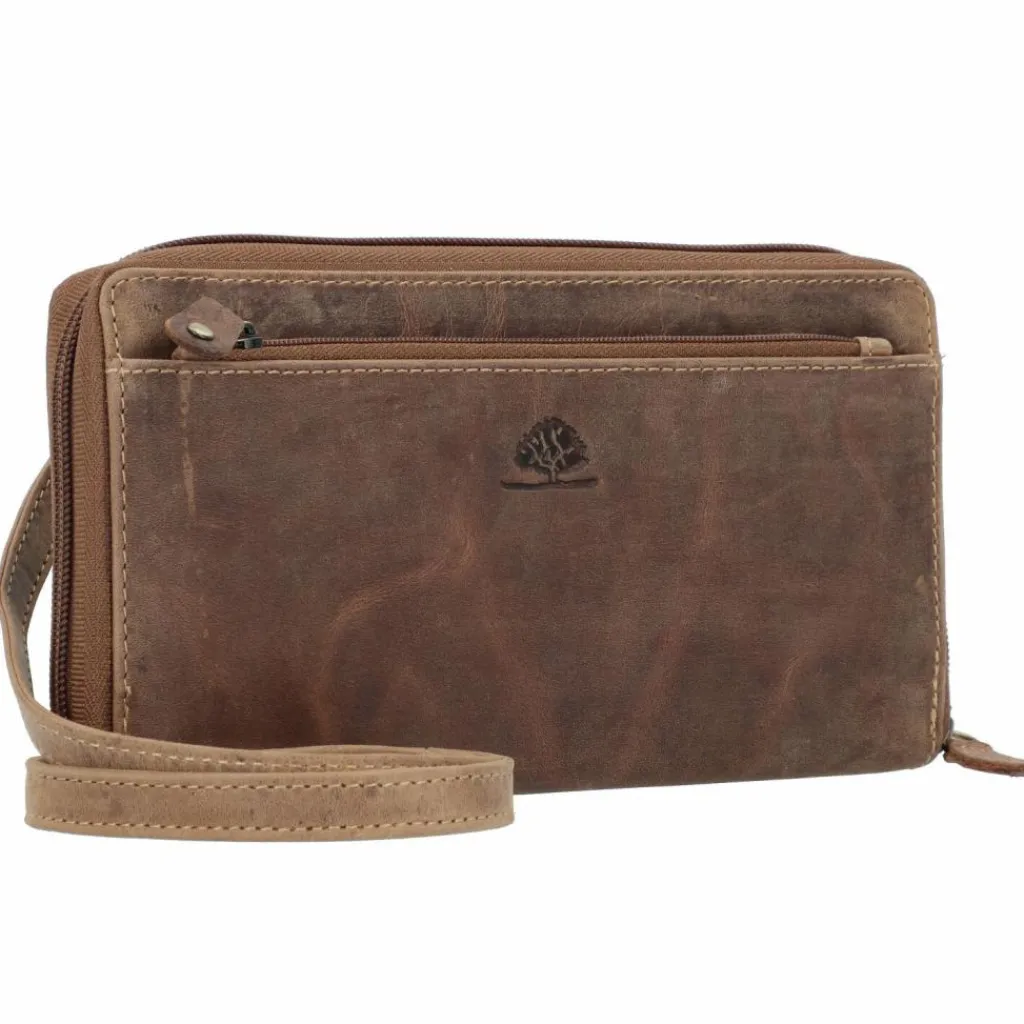 Greenburry Abendtaschen & Clutches<Vintage Clutch Geldbörse RFID Schutz Leder 21 cm brown