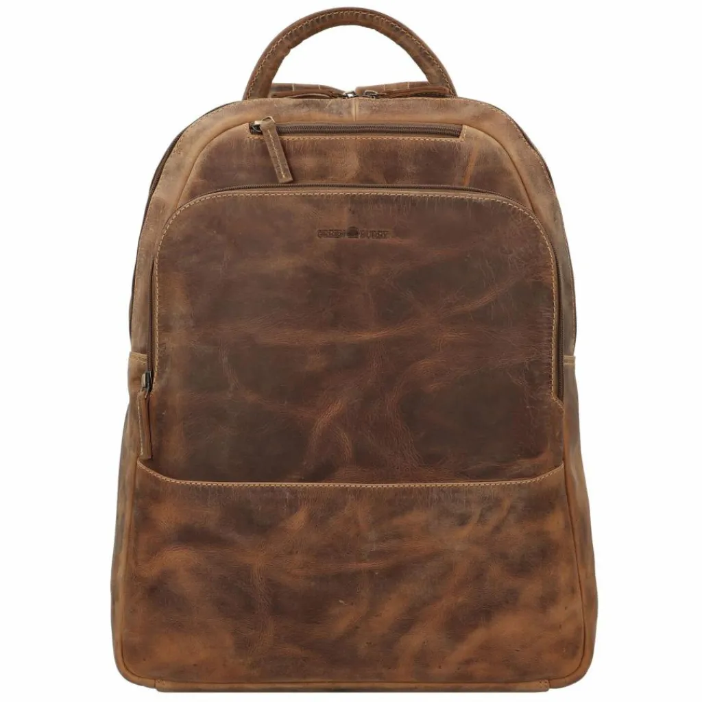 Discount Greenburry Vintage Daypack Leder 43 cm Laptopfach brown
