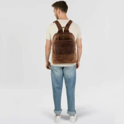 Discount Greenburry Vintage Daypack Leder 43 cm Laptopfach brown