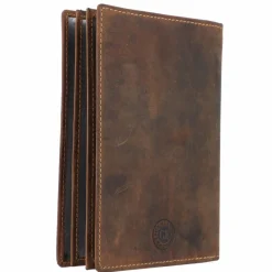 Greenburry Ausweisetuis<Vintage Dokumenten Etui Leder 12 cm forelle