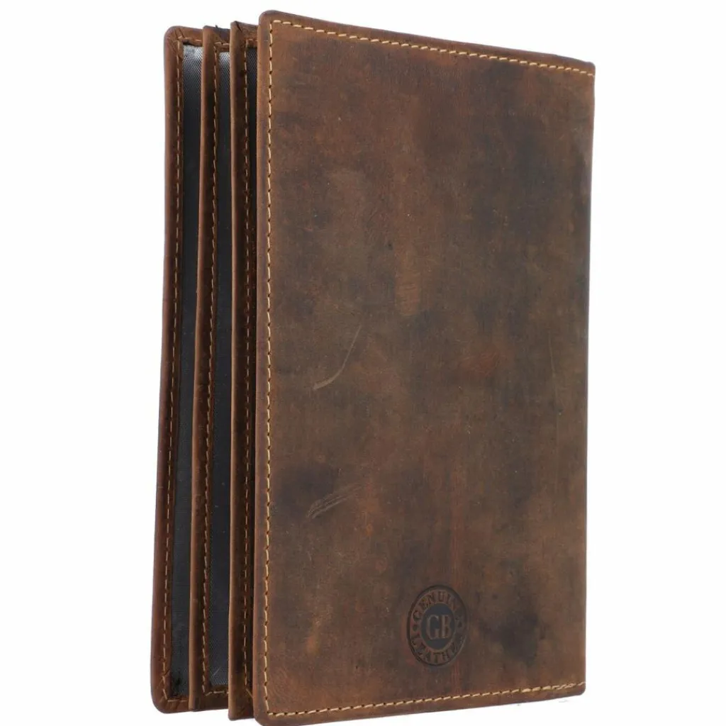 Greenburry Ausweisetuis<Vintage Dokumenten Etui Leder 12 cm forelle