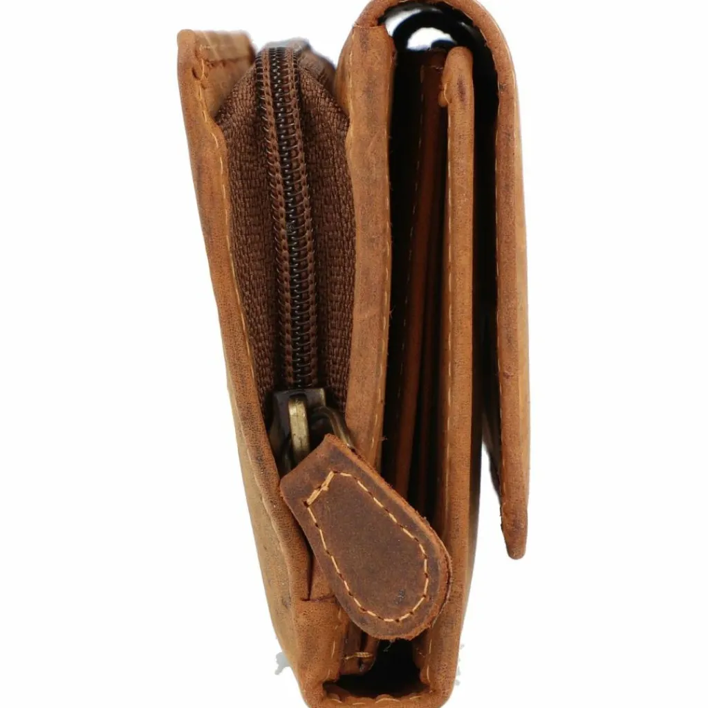 Greenburry Damengeldbörsen Querformat<Vintage Geldbörse Leder 18 cm brown