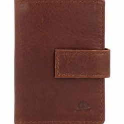 Greenburry Herrengeldbörsen Hochformat|Damengeldbörsen Hochformat<Vintage Geldbörse RFID Leder 7 cm cognac
