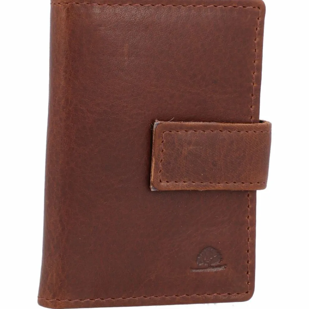 Greenburry Herrengeldbörsen Hochformat|Damengeldbörsen Hochformat<Vintage Geldbörse RFID Leder 7 cm cognac