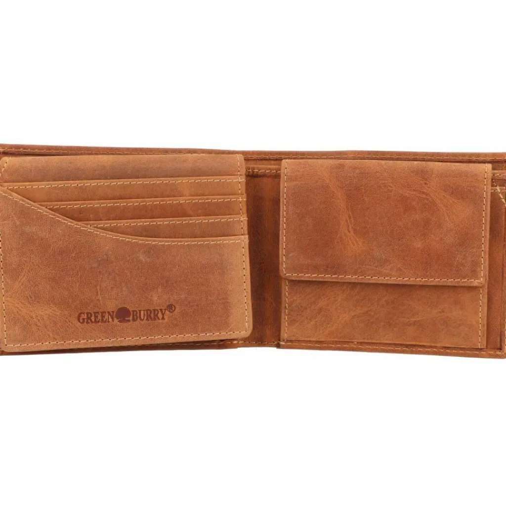 Greenburry Herrengeldbörsen Querformat<Vintage Geldbörse Leder 12 cm widder