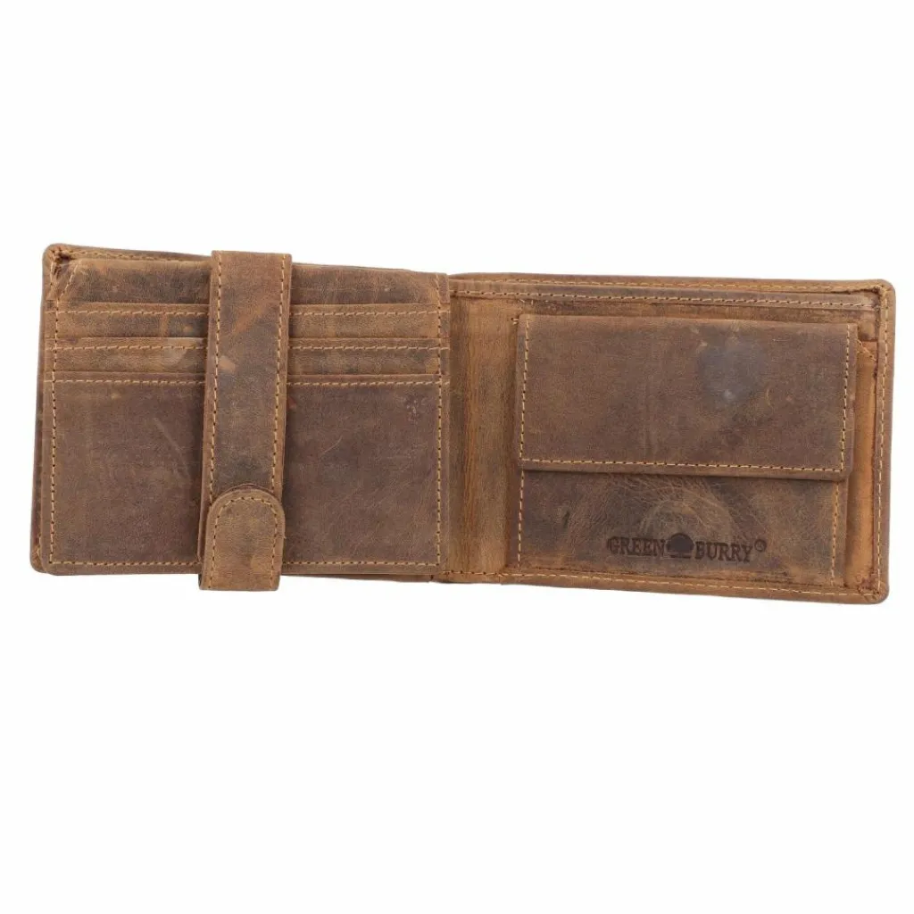 Herren Greenburry Vintage Geldbörse Leder 12 cm