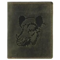 Greenburry Herrengeldbörsen Querformat<Vintage Geldbörse Leder 9.5 cm wild boar