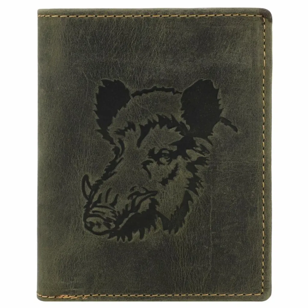 Greenburry Herrengeldbörsen Querformat<Vintage Geldbörse Leder 9.5 cm wild boar