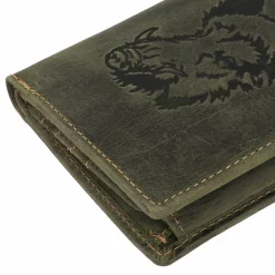 Greenburry Herrengeldbörsen Querformat<Vintage Geldbörse Leder 9.5 cm wild boar