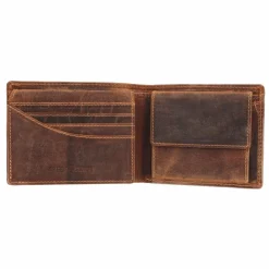 Herren Greenburry Vintage Geldbörse mit Fisch-Prägung Leder 12 cm