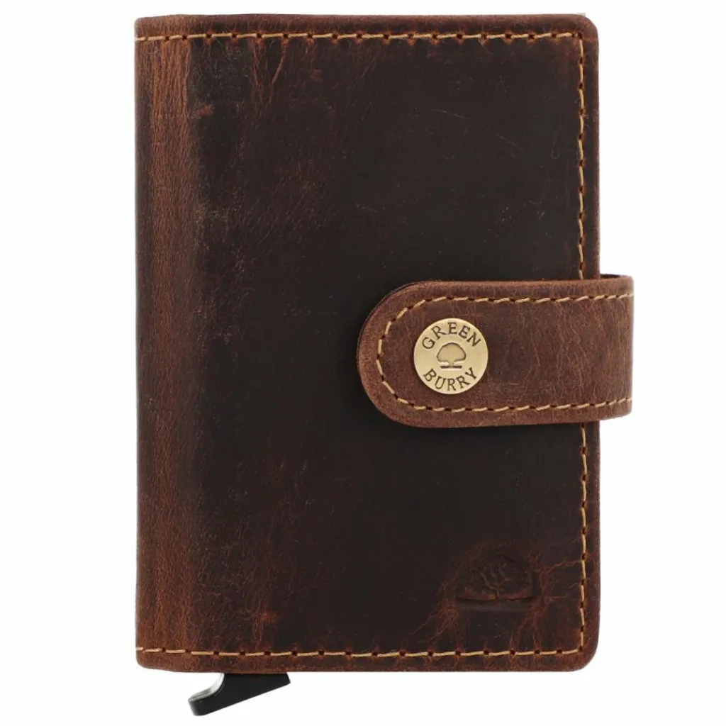 Herren Greenburry Vintage Geldbörse RFID Schutz Leder 7.5 cm