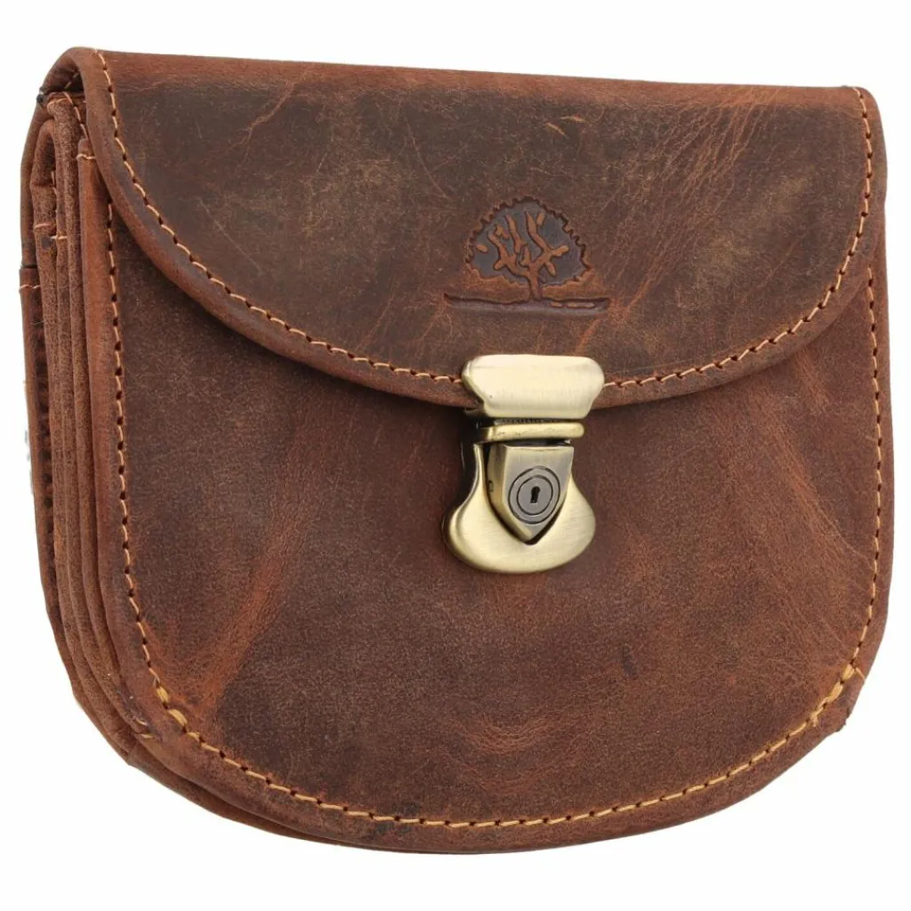 Greenburry Herrengeldbörsen Querformat<Vintage Geldbörse Leder 11,5 cm braun