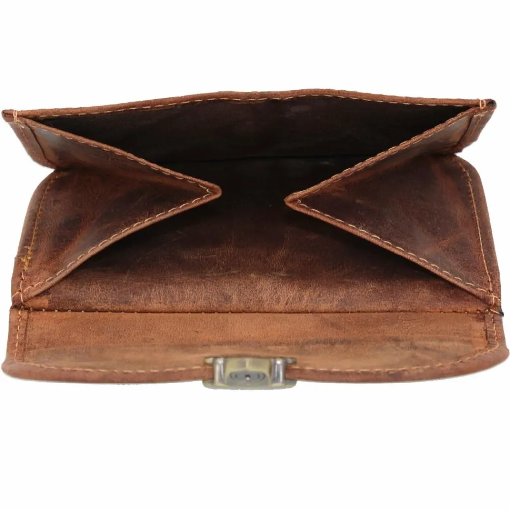 Greenburry Herrengeldbörsen Querformat<Vintage Geldbörse Leder 11,5 cm braun