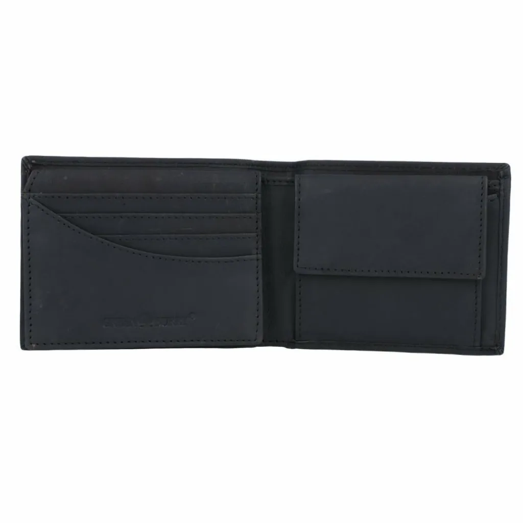 Sale Greenburry Vintage Geldbörse RFID Leder 12 cm schwarz