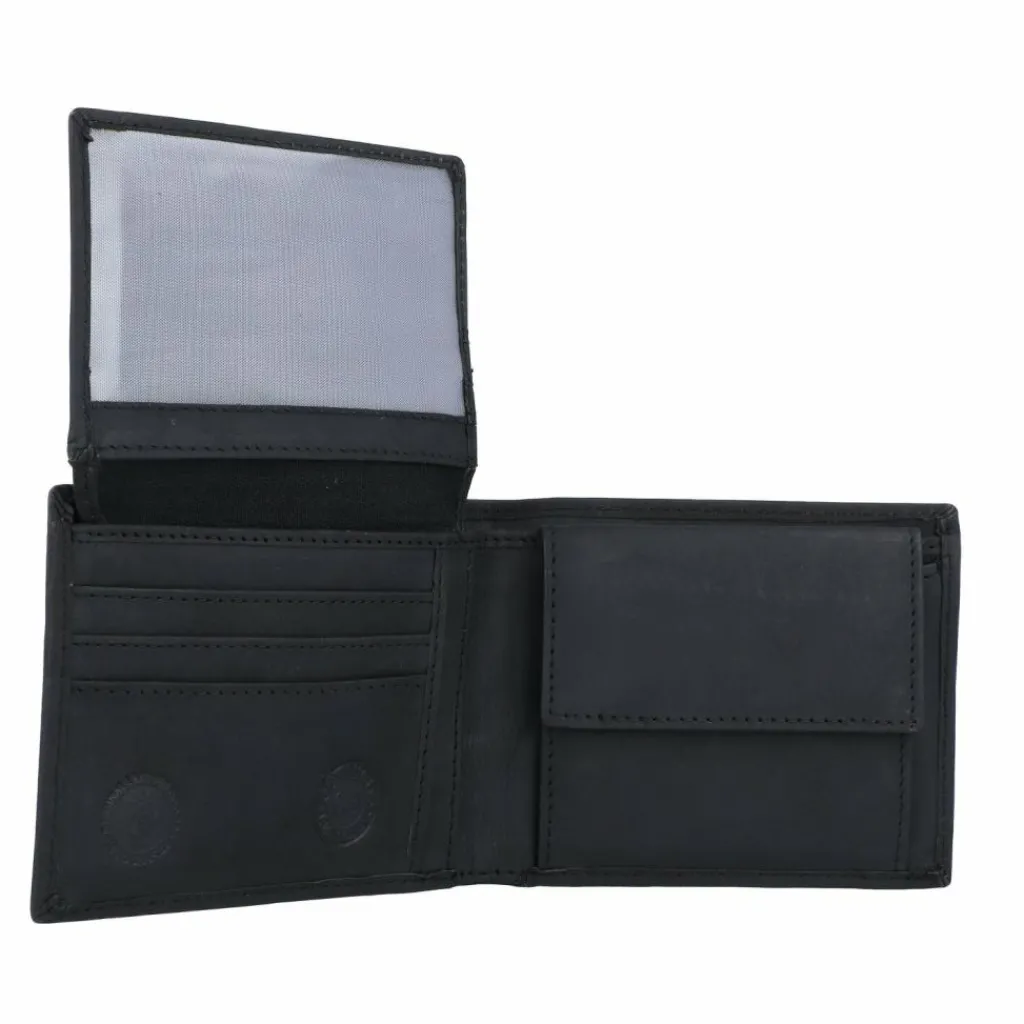 Sale Greenburry Vintage Geldbörse RFID Leder 12 cm schwarz