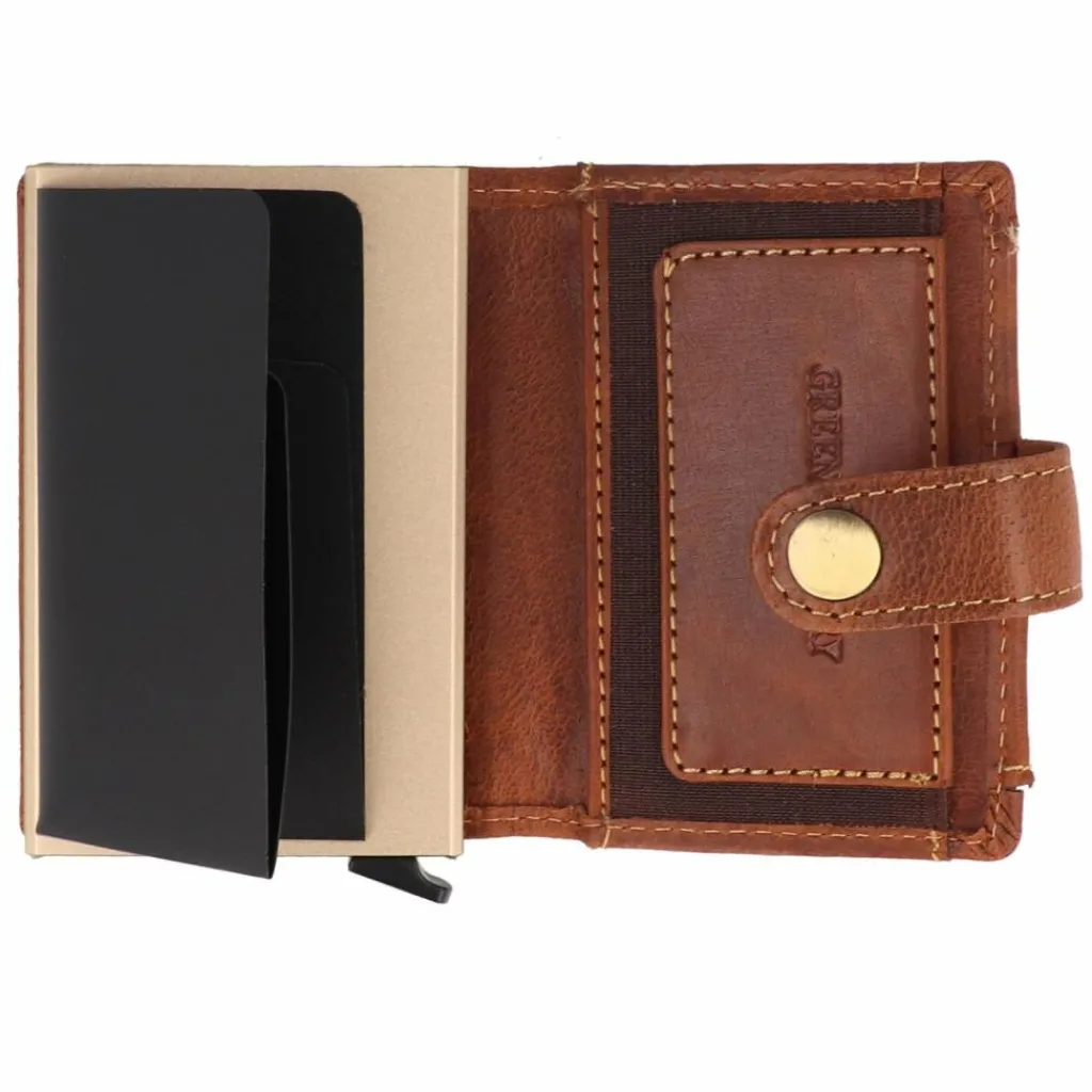 Herren Greenburry Vintage Geldbörse RFID Schutz Leder 7.5 cm