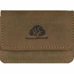 Greenburry Herrengeldbörsen Querformat|Damengeldbörsen Querformat<Vintage Geldbörse Leder 8 cm brown