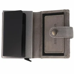 Hot Greenburry Vintage Geldbörse RFID Schutz Leder 7.5 cm grey