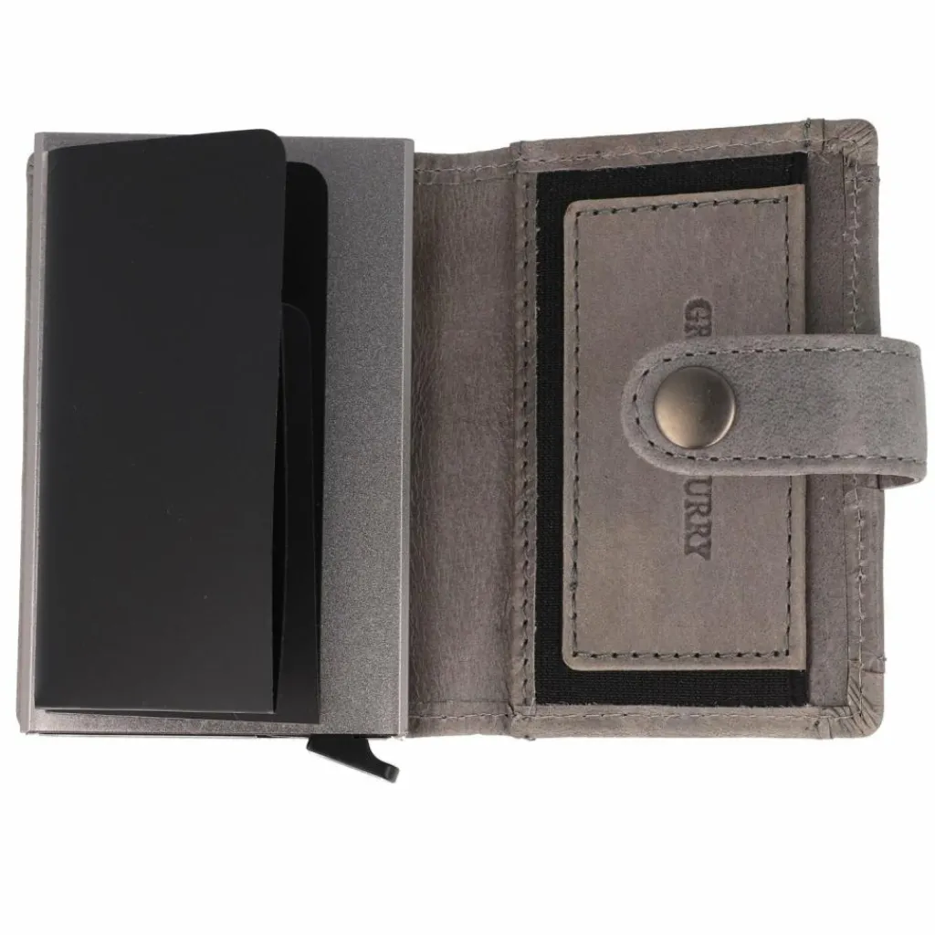 Hot Greenburry Vintage Geldbörse RFID Schutz Leder 7.5 cm grey