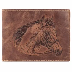 New Greenburry Vintage Geldbörse Leder 12 cm horse