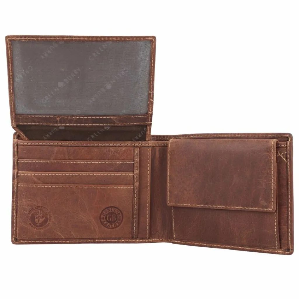 New Greenburry Vintage Geldbörse Leder 12 cm horse