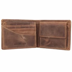 Herren Greenburry Vintage Geldbörse RFID Schutz Leder 12 cm