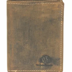 Greenburry Herrengeldbörsen Hochformat|Damengeldbörsen Hochformat<Vintage Geldbörse Leder 8,0 cm brown