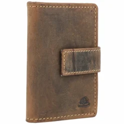Best Greenburry Vintage Geldbörse RFID Leder 7 cm braun