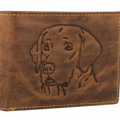 Greenburry Herrengeldbörsen Querformat<Vintage Geldbörse Leder 12 cm dog