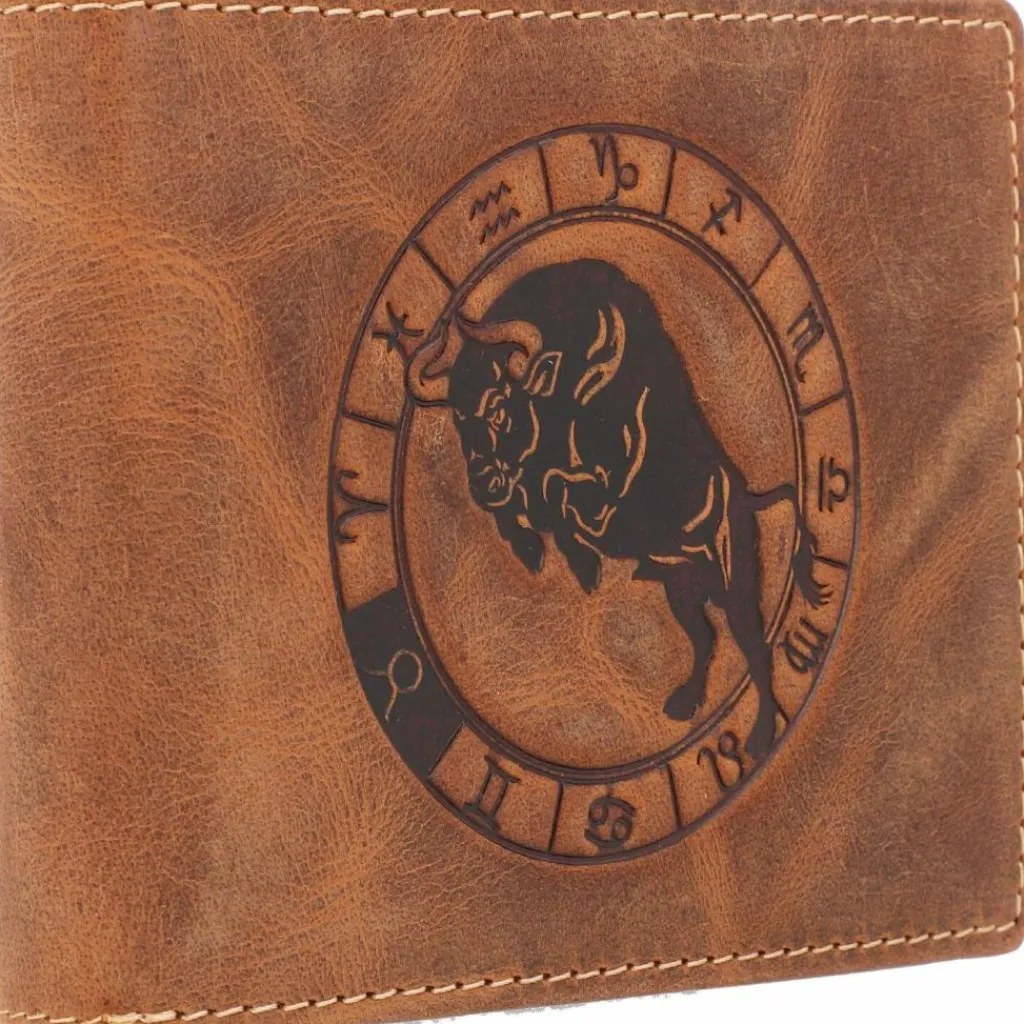 New Greenburry Vintage Geldbörse Leder 12 cm stier