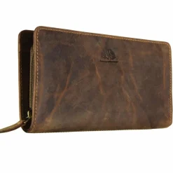 Greenburry Herrengeldbörsen Querformat<Vintage Geldbörse Leder 18 cm brown
