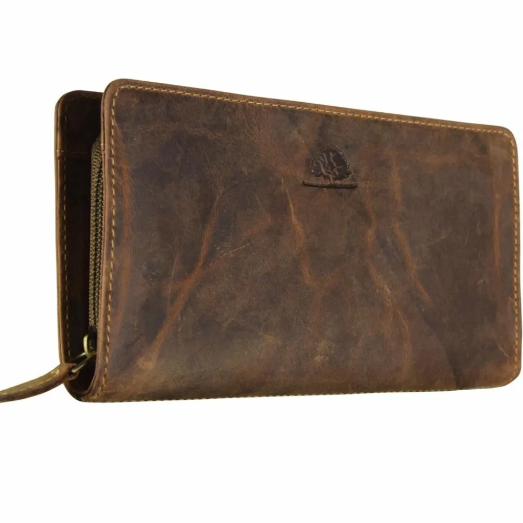 Greenburry Herrengeldbörsen Querformat<Vintage Geldbörse Leder 18 cm brown