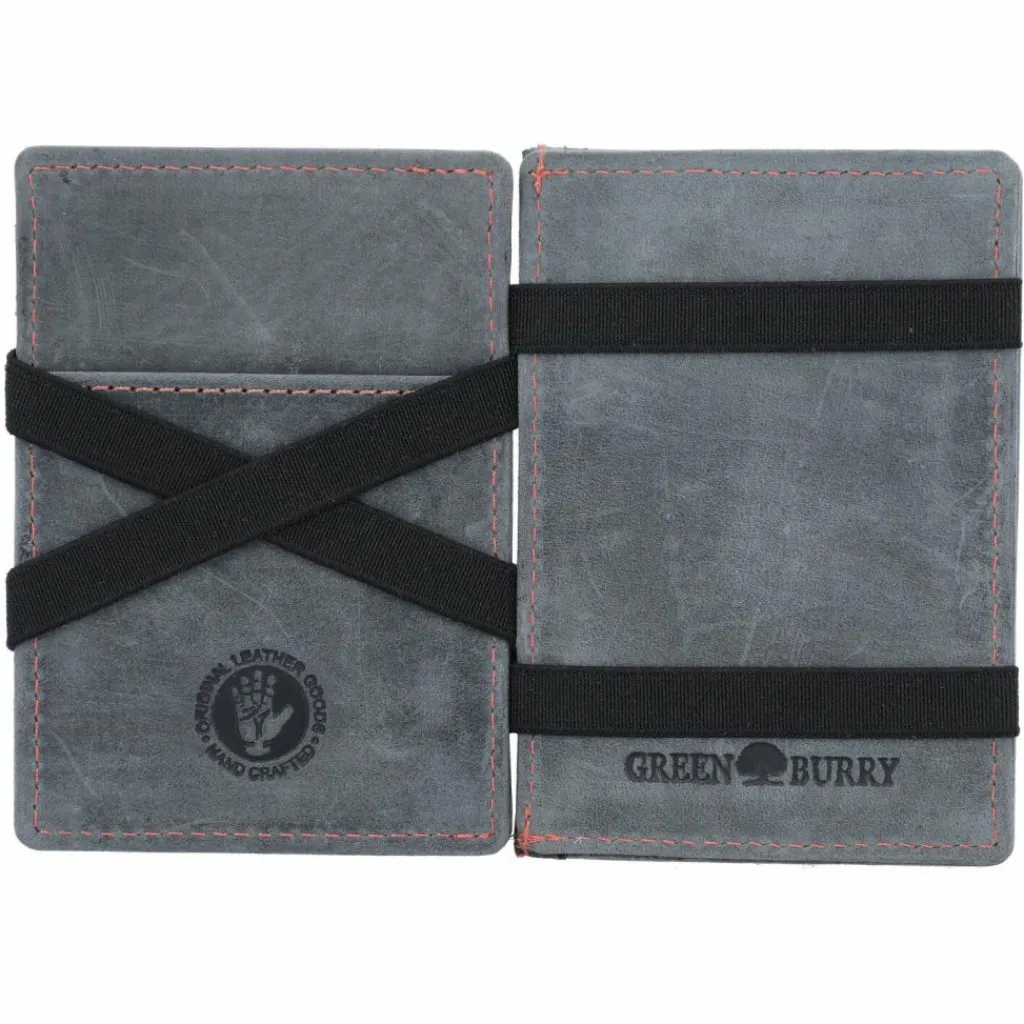 Greenburry Herrengeldbörsen Querformat<Vintage Geldbörse Leder 7.5 cm steel blue