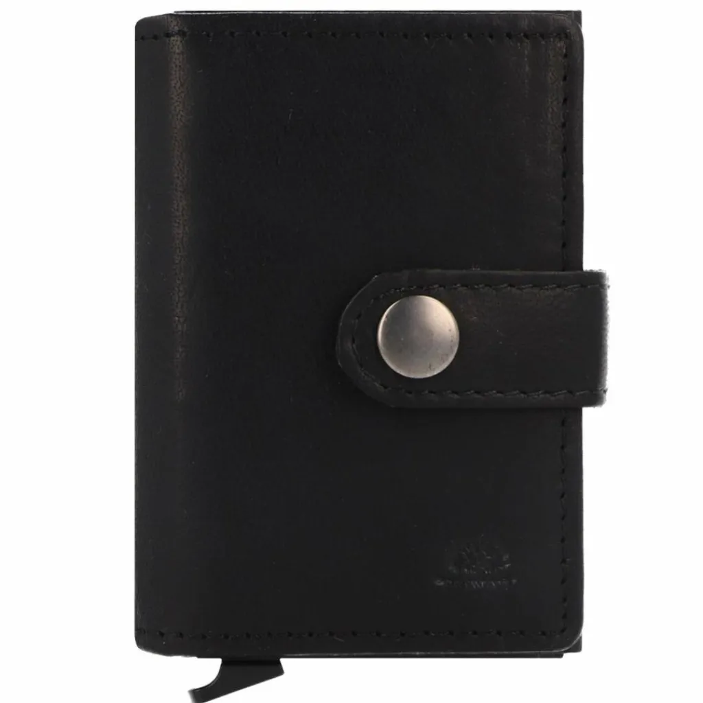 Greenburry Herrengeldbörsen Hochformat<Vintage Geldbörse RFID Schutz Leder 10 cm black