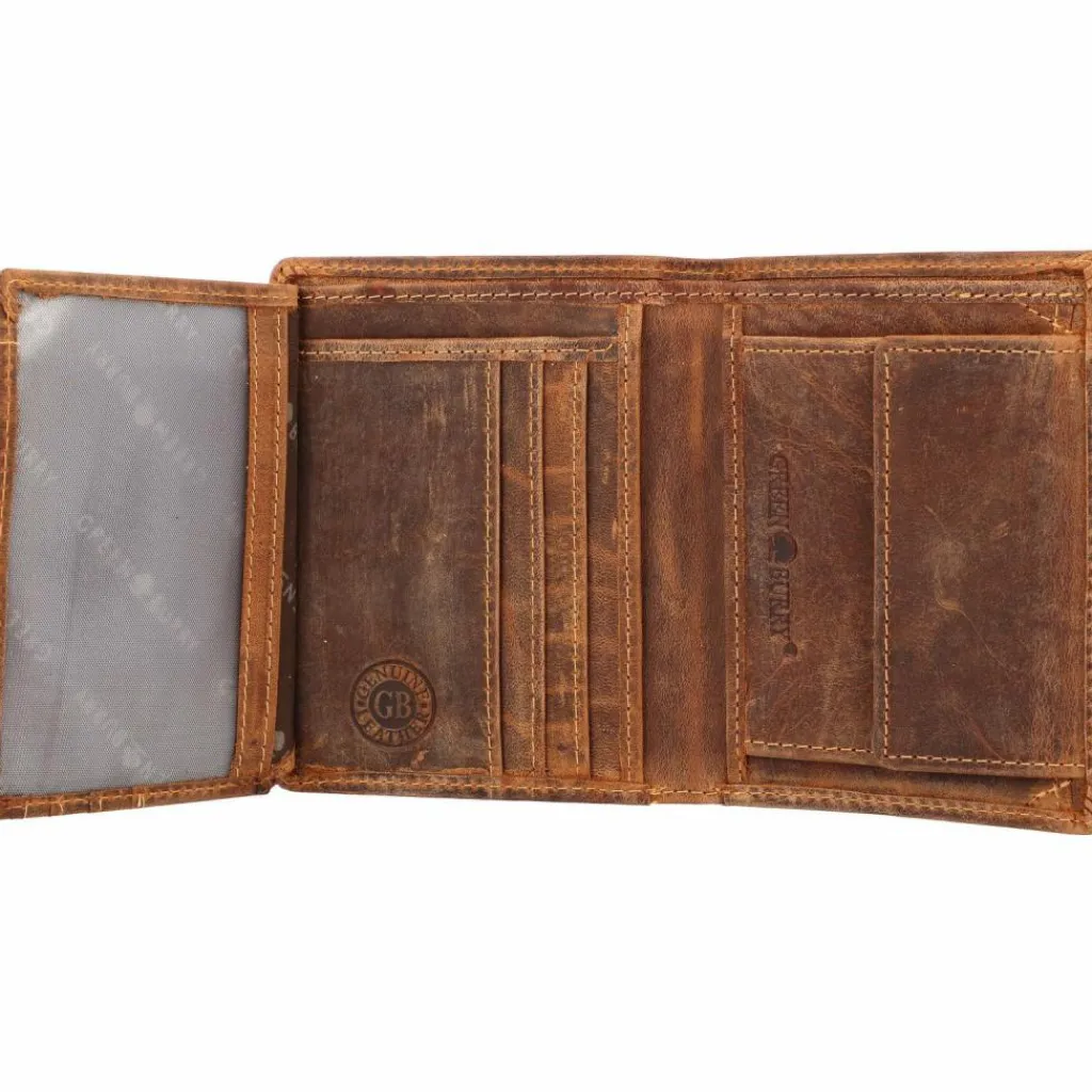 Herren Greenburry Vintage Geldbörse RFID Leder 10 cm