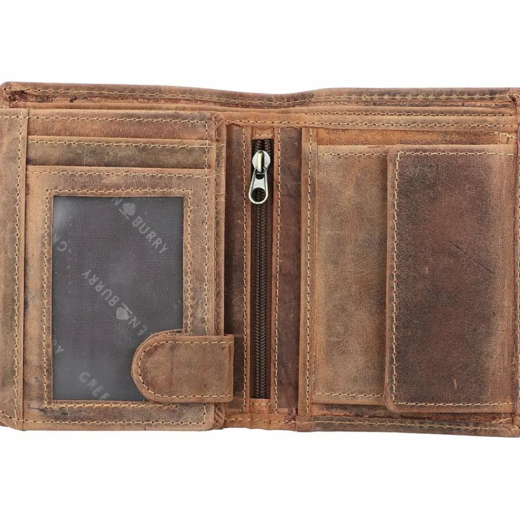 Herren Greenburry Vintage Geldbörse RFID Leder 10 cm