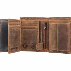 Herren Greenburry Vintage Geldbörse RFID Leder 10 cm