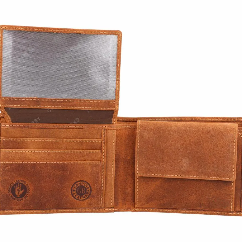 Greenburry Herrengeldbörsen Querformat<Vintage Geldbörse Leder 12 cm löwe